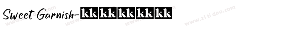 Sweet Garnish字体转换